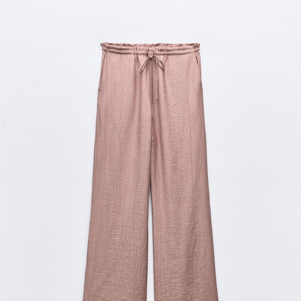 Zara Womens Textured Pants